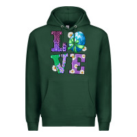 Sports Green easter love egg Premium Hoodie - RanaPortraitStore