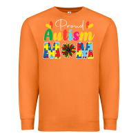 Carrot Proud Autism Mom sunflower Premium Sweatshirt - CowhideDigitalArt