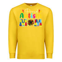 Lemon Proud Autism Mom sunflower Premium Sweatshirt - CowhideDigitalArt