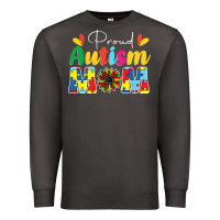 Smoke Proud Autism Mom sunflower Premium Sweatshirt - CowhideDigitalArt