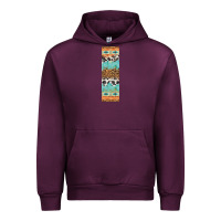 Mauve Wine fall pattern Urban Hoodie - Artiststas