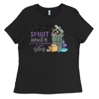 Black spirit animal raccoon Ladies Tee - MaliasSmallBusiness