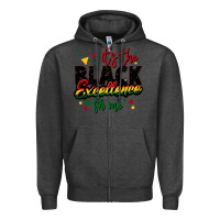 Charcoal Heather It's the black excellence for me Zipper Hoodie - FaDigitalArtStudio