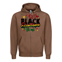 Chestnut It's the black excellence for me Zipper Hoodie - FaDigitalArtStudio
