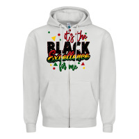 Dove Grey It's the black excellence for me Zipper Hoodie - FaDigitalArtStudio