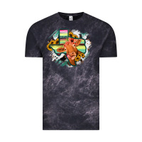 Cloud Black Western Texas Flag Cow Portrarit Vintage Tee - Bettercallsaul