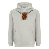 Moon Dust texas longhorn illustration Heavyweight Hoodie - CowhideDigitalArt