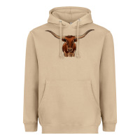 Mushroom texas longhorn illustration Heavyweight Hoodie - CowhideDigitalArt