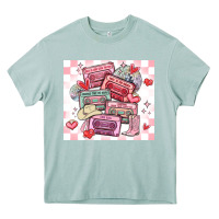 Arona valentine's day cassette tapes Heavy Core Tee - MaliasSmallBusiness