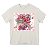 Cream valentine's day cassette tapes Heavy Core Tee - MaliasSmallBusiness