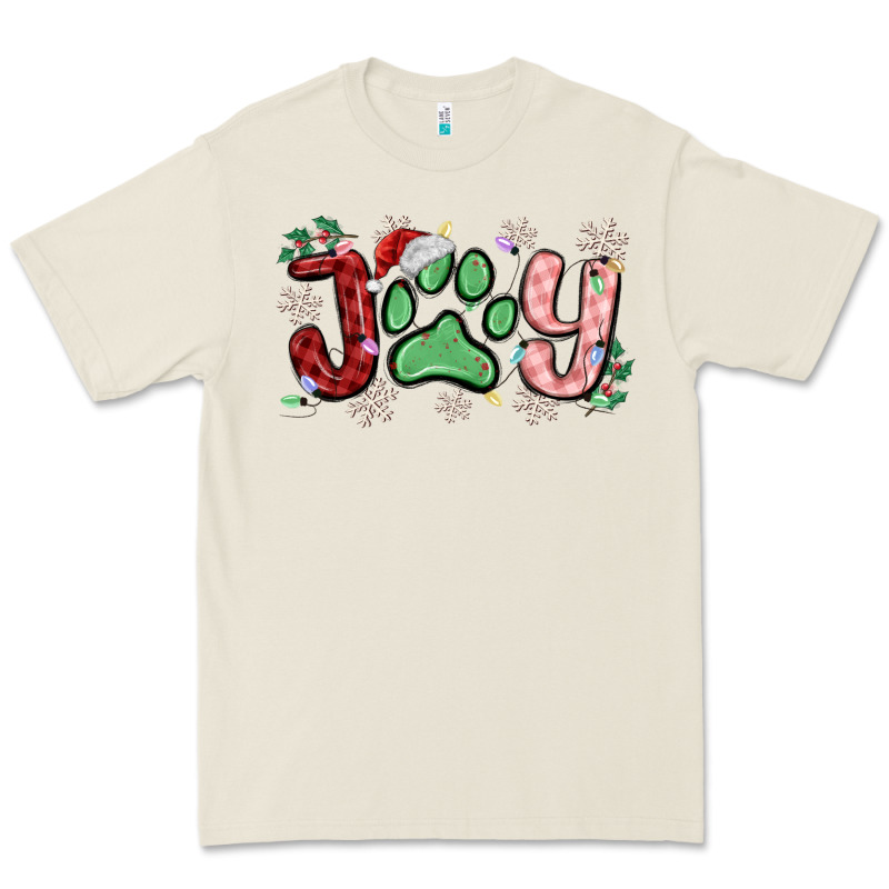 Joy With Dog Paw Premium Tee by MaliasSmallBusiness | Teevron