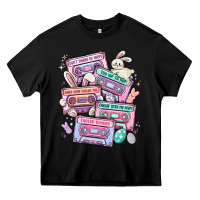 Black easter cassette tapes Heavy Core Tee - MaliasSmallBusiness
