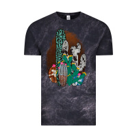Cloud Black Western Cowhide Cactus Vintage Tee - Bettercallsaul