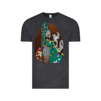 Vintage Black Western Cowhide Cactus Vintage Tee - Bettercallsaul