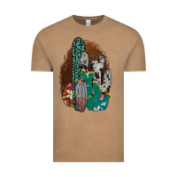 Western Cowhide Cactus Vintage Tee | Teevron