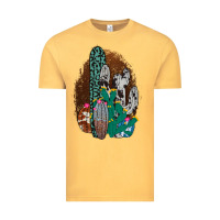 Vintage Mustard Western Cowhide Cactus Vintage Tee - Bettercallsaul