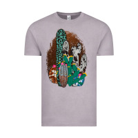 Vintage Zinc Western Cowhide Cactus Vintage Tee - Bettercallsaul