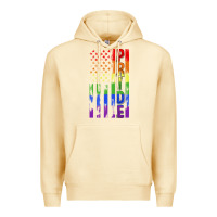 Pina Colada lgbtq pride american flag Premium Hoodie - FaDigitalArtStudio