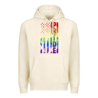 Tofu lgbtq pride american flag Premium Hoodie - FaDigitalArtStudio