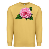 Antique Gold Camellia Flower Premium Sweatshirt - LillyAllenDesigns