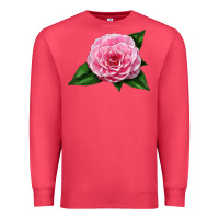Cardinal Camellia Flower Premium Sweatshirt - LillyAllenDesigns