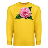 Lemon Camellia Flower Premium Sweatshirt - LillyAllenDesigns