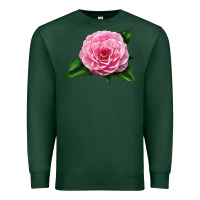 Sports Green Camellia Flower Premium Sweatshirt - LillyAllenDesigns