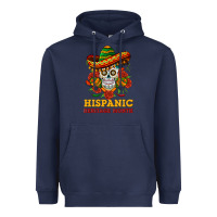 Navy sombrero skull heritage Heavyweight Hoodie - BundleAndBundleShop