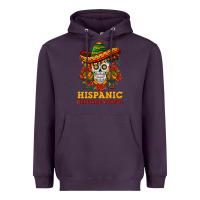 Plum sombrero skull heritage Heavyweight Hoodie - BundleAndBundleShop