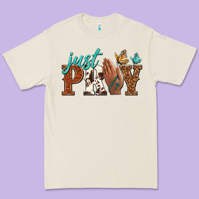 Just Pray Premium Tee Designed By Nancycooperartshop