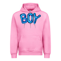 Fuchsia Pink Balloon Boy Urban Hoodie - Artiststas