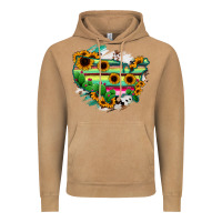 Vintage Camel America Map Sunflower Cactus Serape Vintage Hoodie - RanaPortraitStore
