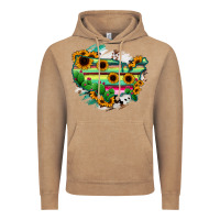 Vintage Coffee America Map Sunflower Cactus Serape Vintage Hoodie - RanaPortraitStore