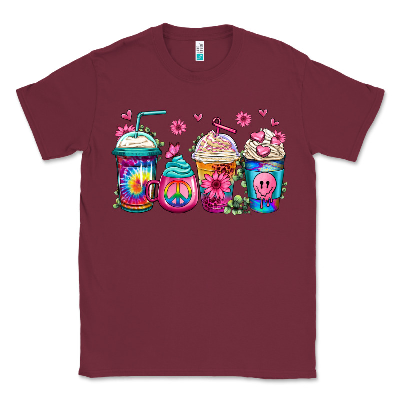 Tie Dye Hippie Coffee Cups Classic Tee by Jasminsmagicworld | Teevron