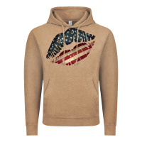 Vintage Coffee Vintage American Flag Lips Vintage Hoodie - Bettercallsaul