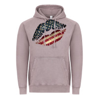 Vintage Zinc Vintage American Flag Lips Vintage Hoodie - Bettercallsaul