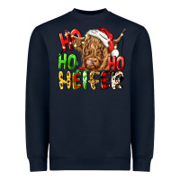 Navy ho ho ho heifer Heavyweight Sweatshirt - CowGirlArtShop