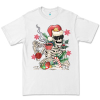 White skeleton santa Premium Tee - MaliasSmallBusiness