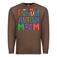 Chestnut Proud Autism Mom Premium Sweatshirt - CowhideDigitalArt
