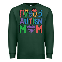 Sports Green Proud Autism Mom Premium Sweatshirt - CowhideDigitalArt