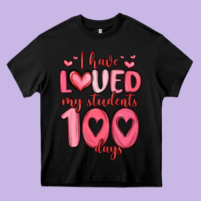 I Have Loved My Students 100 Days Heavy Core Tee Designed By Maliassmallbusiness