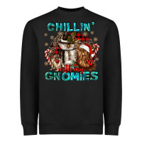 Black chillin with my gnomies Heavyweight Sweatshirt - CowGirlArtShop