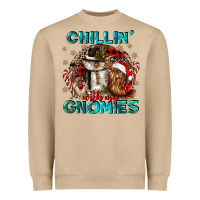 Mushroom chillin with my gnomies Heavyweight Sweatshirt - CowGirlArtShop