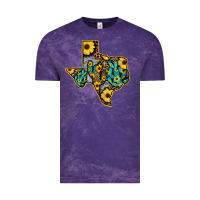 Cloud Purple Western Texas Map Vintage Tee - Bettercallsaul