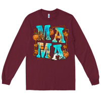 Burgundy Fall Mama Long Sleeve Tee - texasbilliewilder