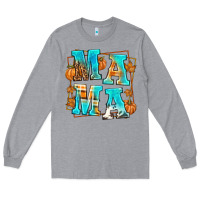 Heather Grey Fall Mama Long Sleeve Tee - texasbilliewilder