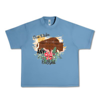 Pebble Blue Take No Bull Floral Rodeo Urban Heavy Tee - Bettercallsaul