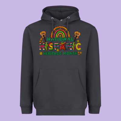 National Hispanic Heritage Month Heavyweight Hoodie Designed By Bundleandbundleshop