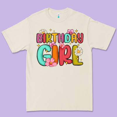Birthday Girl Premium Tee Designed By Maliassmallbusiness