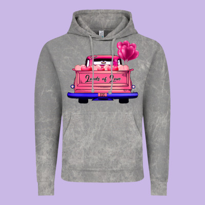 Loads Of Love Valentine's Day Truck Vintage Hoodie Designed By Bettercallsaul